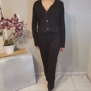 Long Sleeve Jumpsuit Black  size S